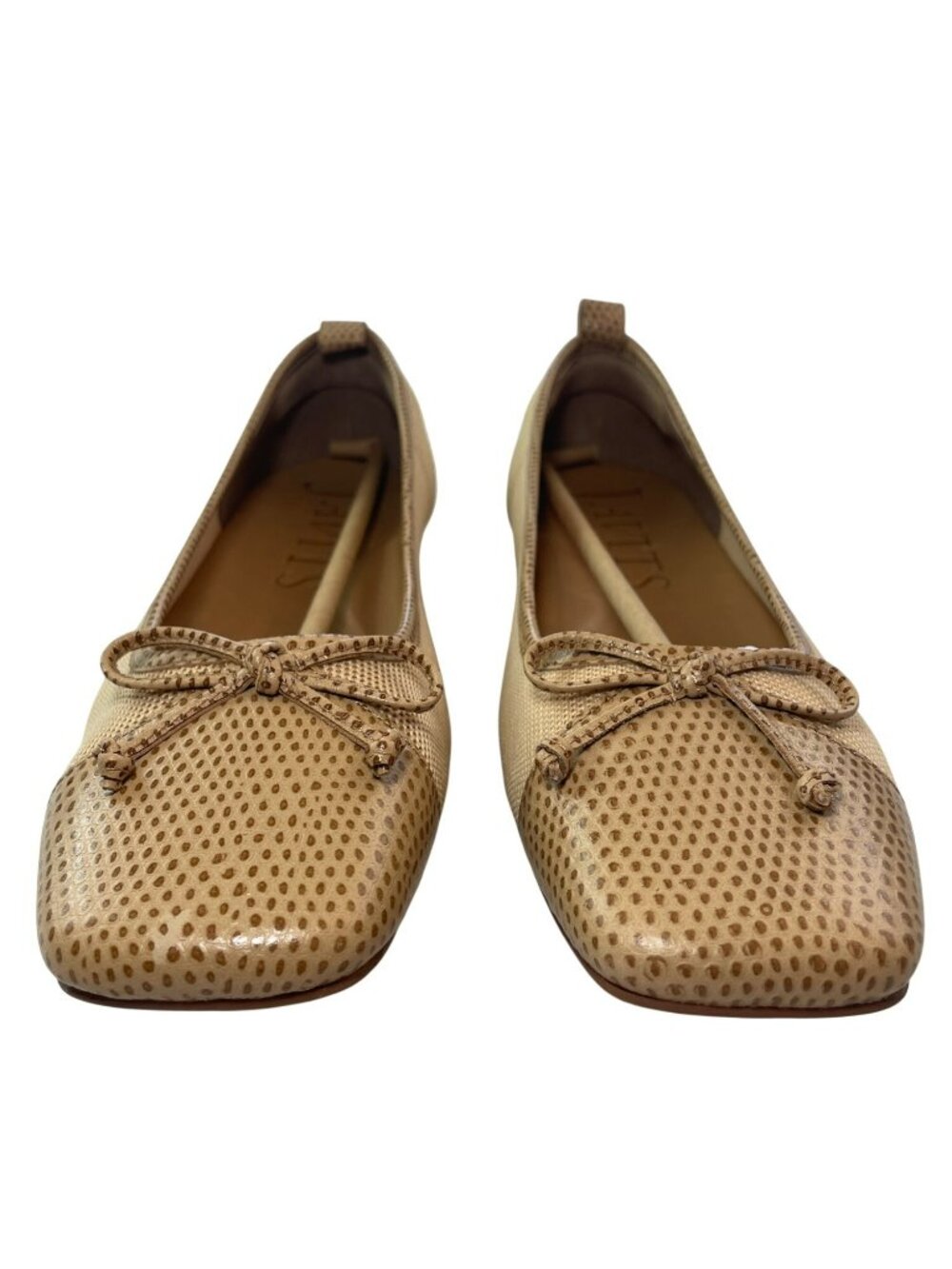 Eric Javits Parris Flats Peanut Perforated Leather Slip-On Shoes Sz 9.5 $245 NWT - Picture 3 of 11